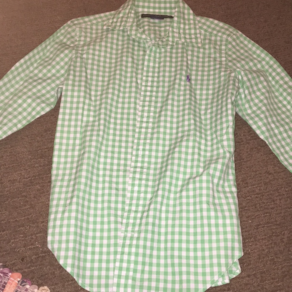 Polo button down size 10